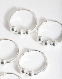 Sterling Silver Multi Ball Earring Pack - link has visual effect only