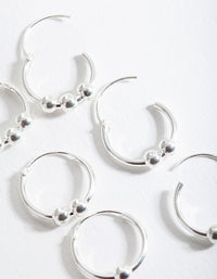 Sterling Silver Multi Ball Earring Pack - link has visual effect only