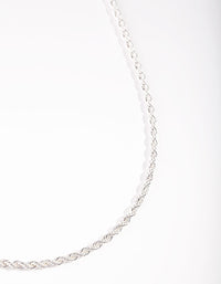 Silver Twisted Chain Necklace - link has visual effect only