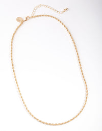 Gold Twisted Chain Necklace - link has visual effect only