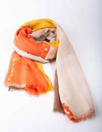 Fabric Gold Foil Block Scarf - link has visual effect only