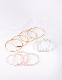 Kids Gold Pearly Baby Mixed Wrist - link has visual effect only