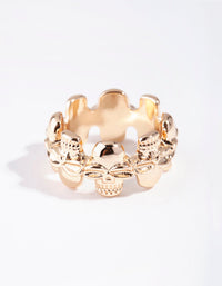 Gold Skull Ring - link has visual effect only