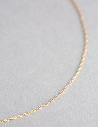 9ct Gold Prince of Wales Chain Necklace - link has visual effect only