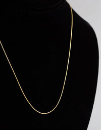 9ct Gold Spiga Chain Necklace - link has visual effect only