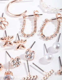 Rose Gold Feminine Fun 16-Pack Earring - link has visual effect only