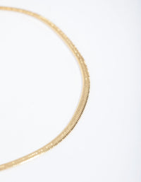 Gold Thin Snake Chain Bracelet - link has visual effect only