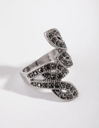 Antique Silver Leafy Wrap Ring - link has visual effect only