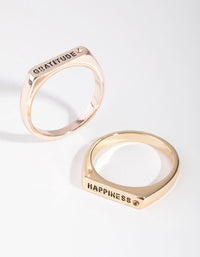 Mixed Metals Gratitude BFF Rings - link has visual effect only