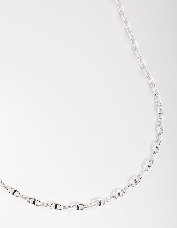 Silver Plated Mini Link Chain Necklace