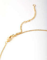 Gold Plated Semi-Precious Diamante Circle Necklace - link has visual effect only