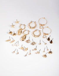Gold Under the Sea 16-Pack Earring - link has visual effect only