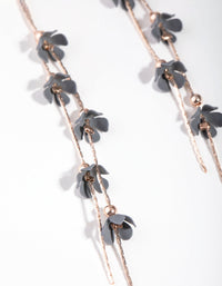 Rose Gold Mini Coated Flower Earrings - link has visual effect only