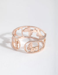 Rose Gold Multi Butterfly Ring - link has visual effect only
