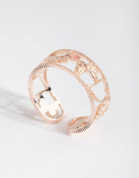 Rose Gold Multi Butterfly Ring - link has visual effect only