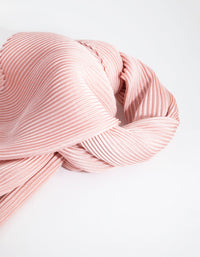 Blush Pleated Bandana Hair Scarf - link has visual effect only
