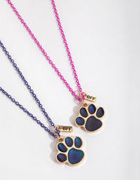 Kids Paw Mood Best Friend Necklace Pack - link has visual effect only
