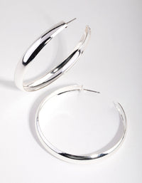 Silver 60mm Hoop Earrings - link has visual effect only
