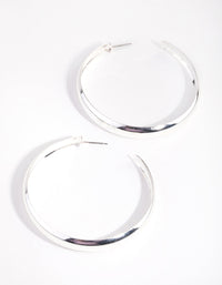 Silver 60mm Hoop Earrings - link has visual effect only