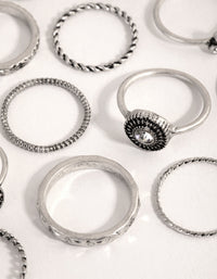 Antique Silver Etched Ring 24-Pack - link has visual effect only