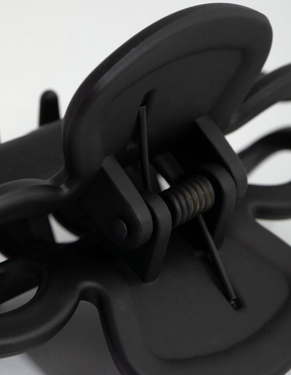 Black Bow Hair Claw Clip