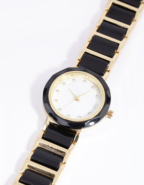 Gold Small Link Watch