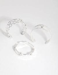 Silver Lattace & Station Toe Ring Pack - link has visual effect only