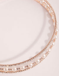 Rose Gold Diamante Cupchain Choker - link has visual effect only