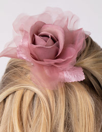 Mixed Fabric Rose Corsage - link has visual effect only