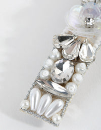 Mixed Bead Detail Bar Clip - link has visual effect only