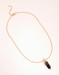 Gold Curled Wrap Shard Necklace - link has visual effect only