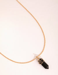 Gold Curled Wrap Shard Necklace - link has visual effect only