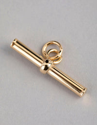 9ct Gold Fob Pendant Charm - link has visual effect only