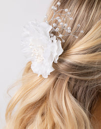 Oversized Beaded Flower Bun Pin - link has visual effect only