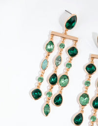 Green Marquise Mix Stone Earrings - link has visual effect only