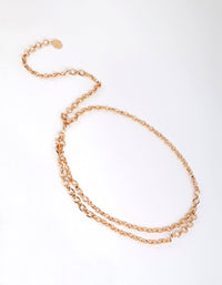 Gold Double Layer Chain Belt - link has visual effect only