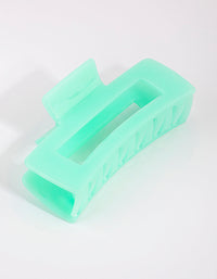 Rectangular Turquoise Acrylic Claw - link has visual effect only