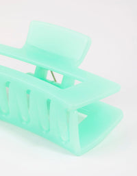 Rectangular Turquoise Acrylic Claw - link has visual effect only