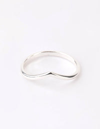 Sterling Silver Midi V Ring - link has visual effect only