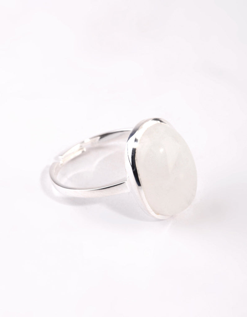 Sterling Silver Semi Precious Ring