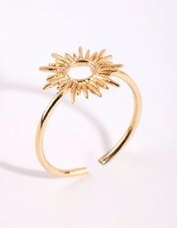 Gold Plated Sterling Silver Sun Goddess Ring - link has visual effect only