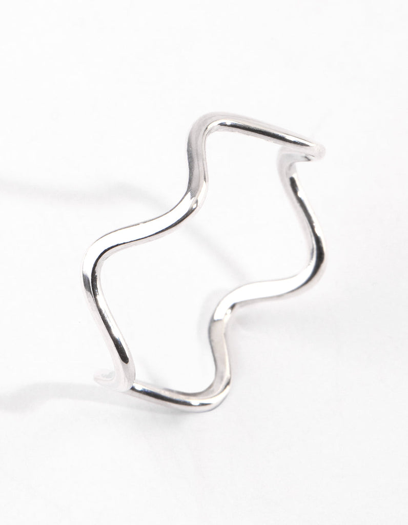 Sterling Silver Squiggle Ring