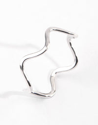 Sterling Silver Squiggle Ring - link has visual effect only
