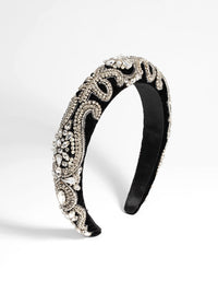 Embellished Diamante Detail Alice Band - link has visual effect only