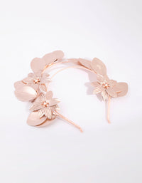 Flower PU Leather Alice Band - link has visual effect only