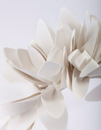White Petal PU Leather Headband - link has visual effect only