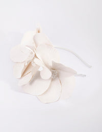 White Petal Headband - link has visual effect only