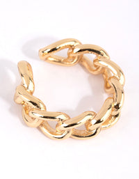 Gold Plated Adjustable Chain Ring Pack - link has visual effect only