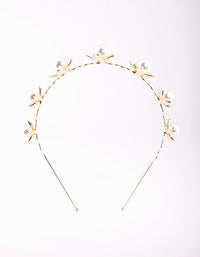 Gold Pearl Headband - link has visual effect only