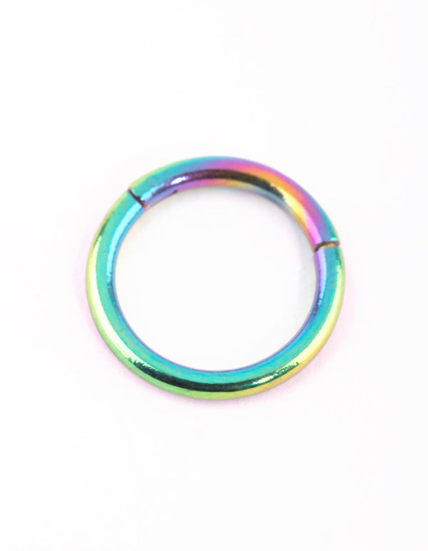 Mixed Surgical Steel Rainbow Clicker
